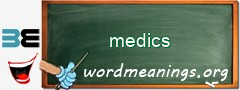 WordMeaning blackboard for medics